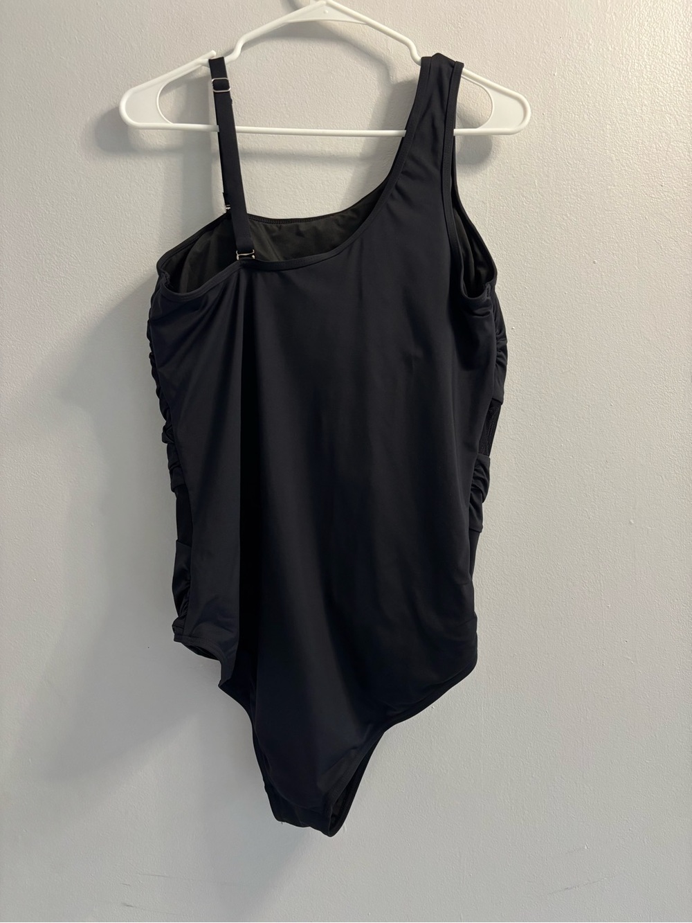 Aqua Eve Plus Size One Piece Swimsuit For Women Tummy Control Black Size 18W - Picture 3 of 10